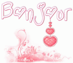 Gif animé bonjour